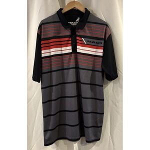 MACK TRUCKS Mens 2X‎ Gray White Red Collared Golf Polo Shirt